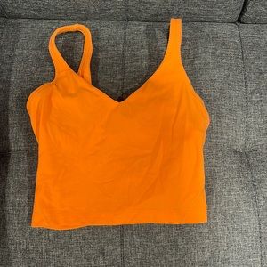 orange size 2 lululemon align tank